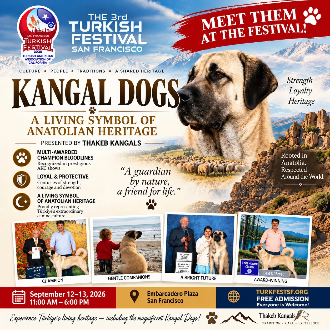 Thakeb Kangal Dogs at TurkFest SF 2026