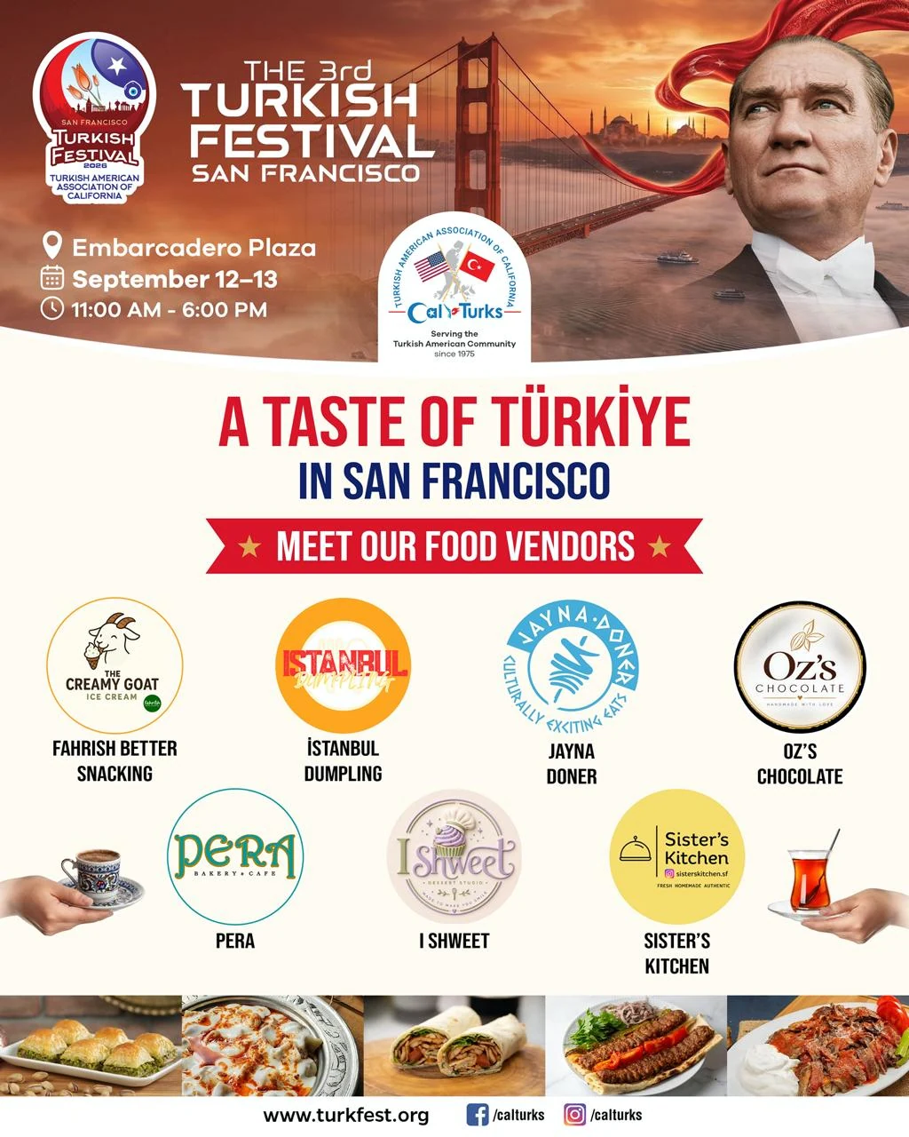 TurkFest SF 2026 food vendors